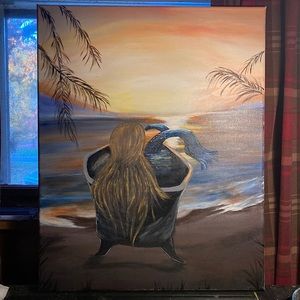 16x24 Mermaid Original painting.